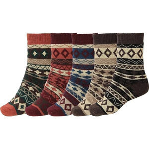 Women Warm Winter Thick Boots  Socks Christmas Gift Box